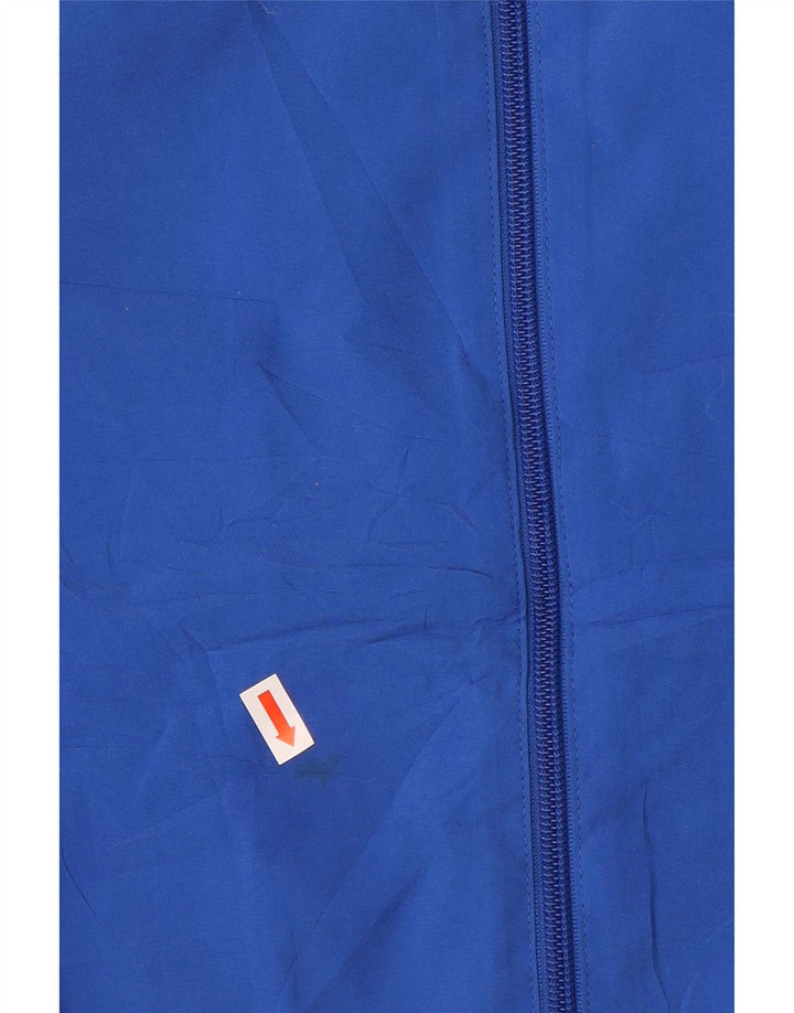 NIKE Mens Tracksuit Top Jacket Large Blue Colourblock Polyester