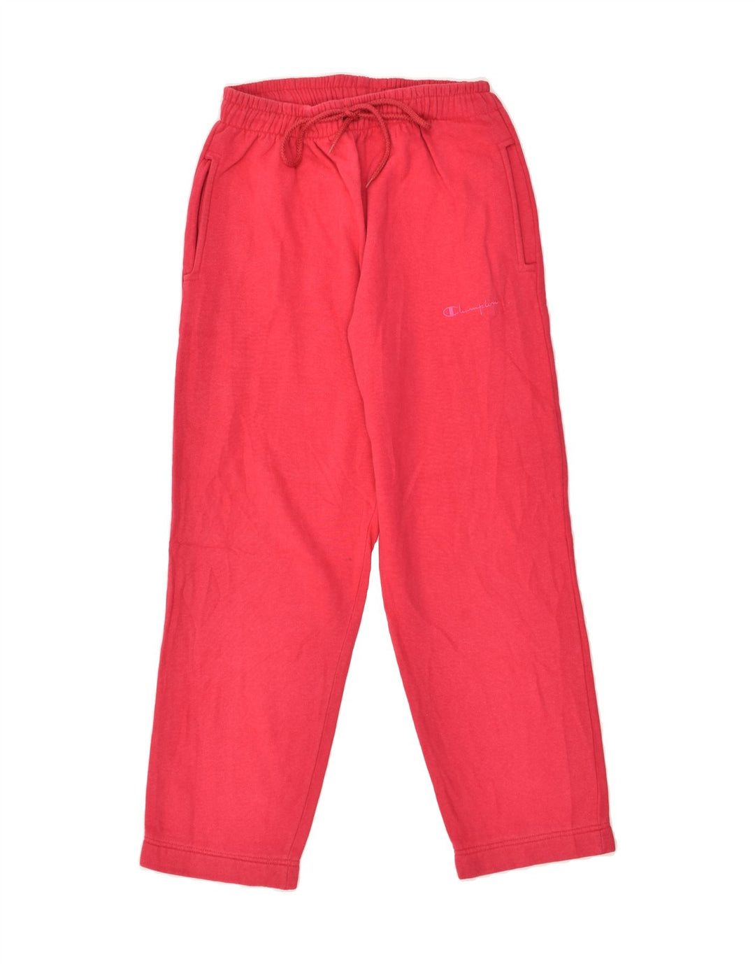 CHAMPION Womens Tracksuit Trousers Medium Pink Cotton | Vintage Champion | Thrift | Second-Hand Champion | Used Clothing | Messina Hembry 