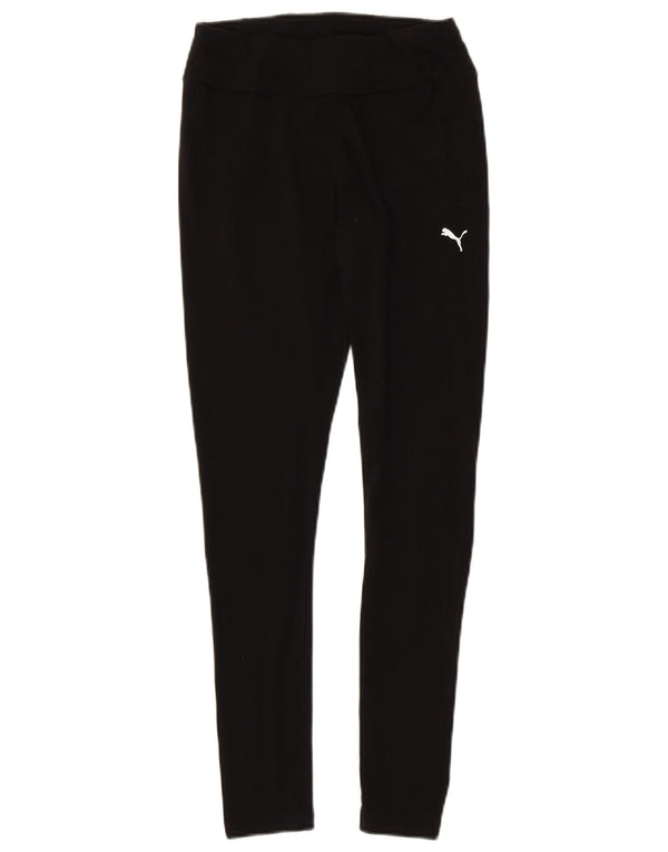 Puma Womens Leggings UK 8 Small Black Cotton