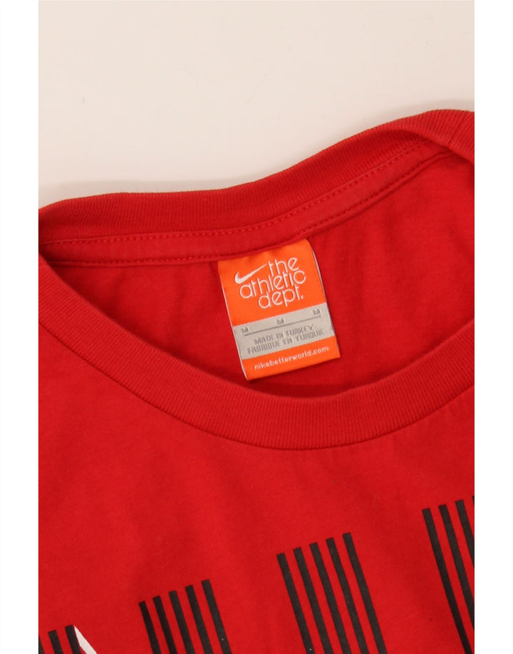 NIKE Mens Graphic T-Shirt Top Medium Red