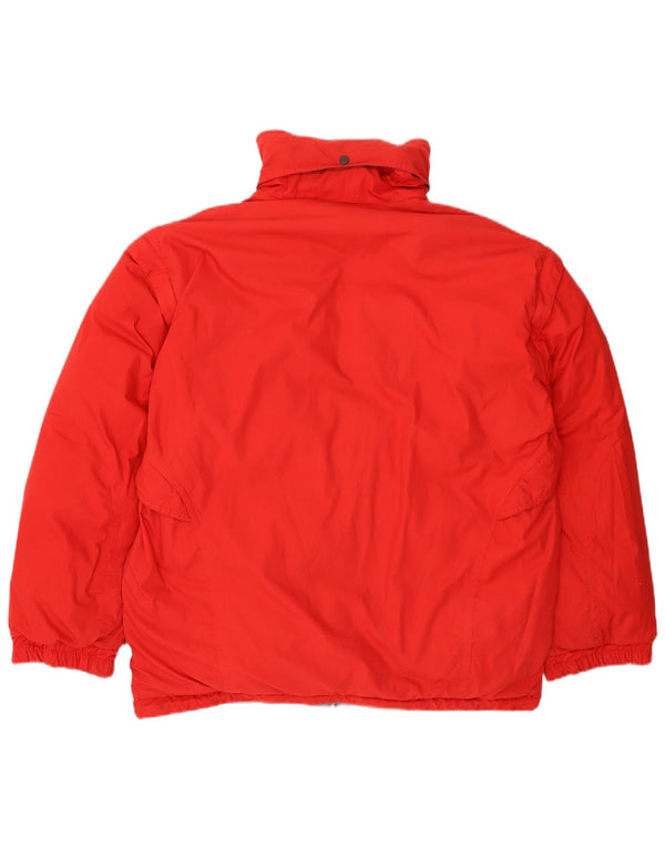 VINTAGE Mens Loose Fit Reversible Padded Jacket UK 38 Medium Red