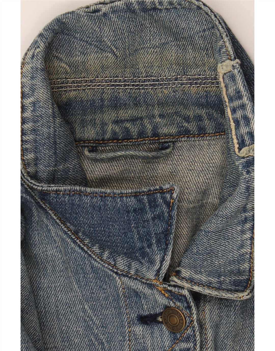ABERCROMBIE & FITCH Womens Oversized Denim Jacket UK 14 Medium Blue Cotton