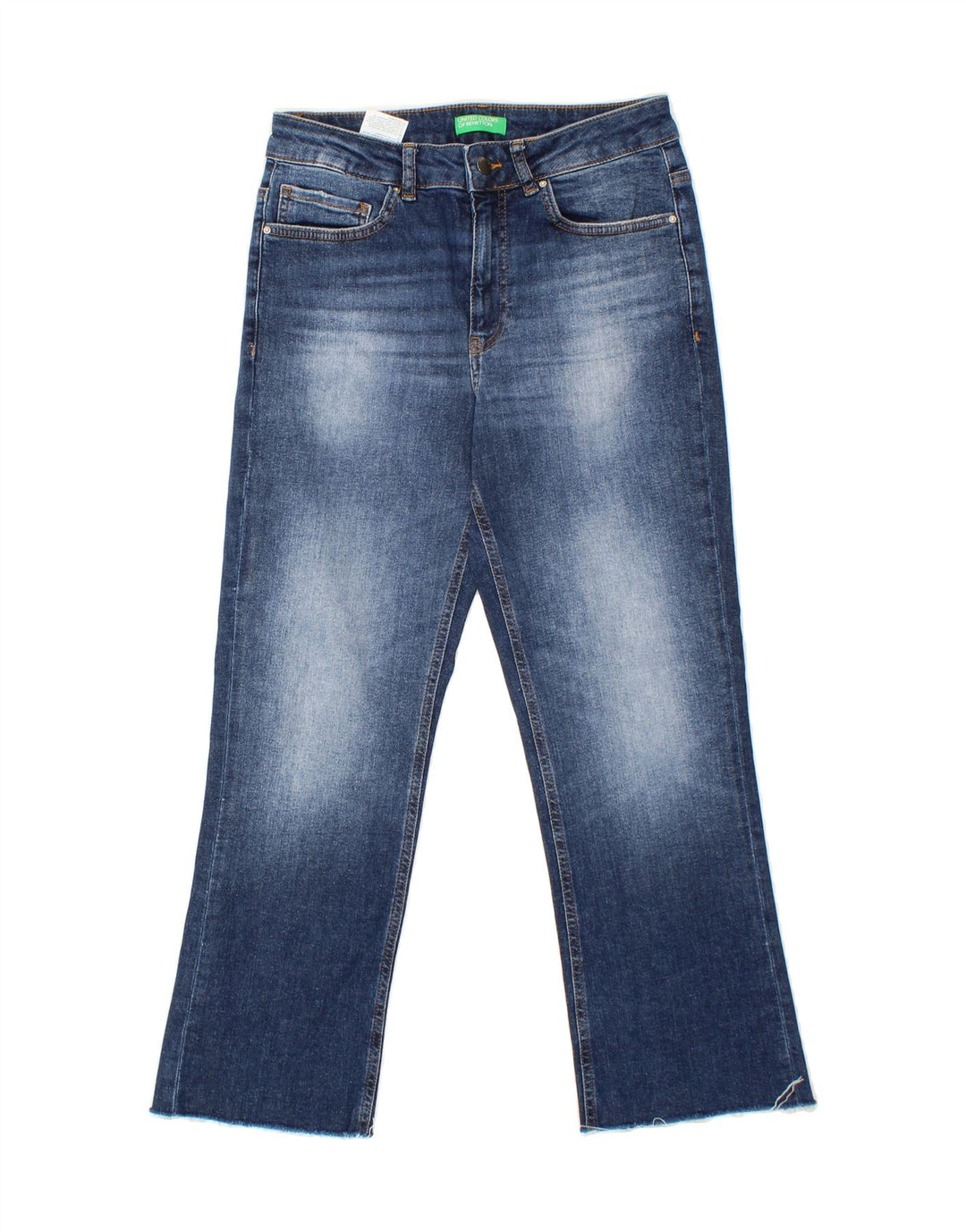 BENETTON Womens Straight Jeans W29 L26 Blue Cotton Vintage Benetton and Second-Hand Benetton from Messina Hembry 