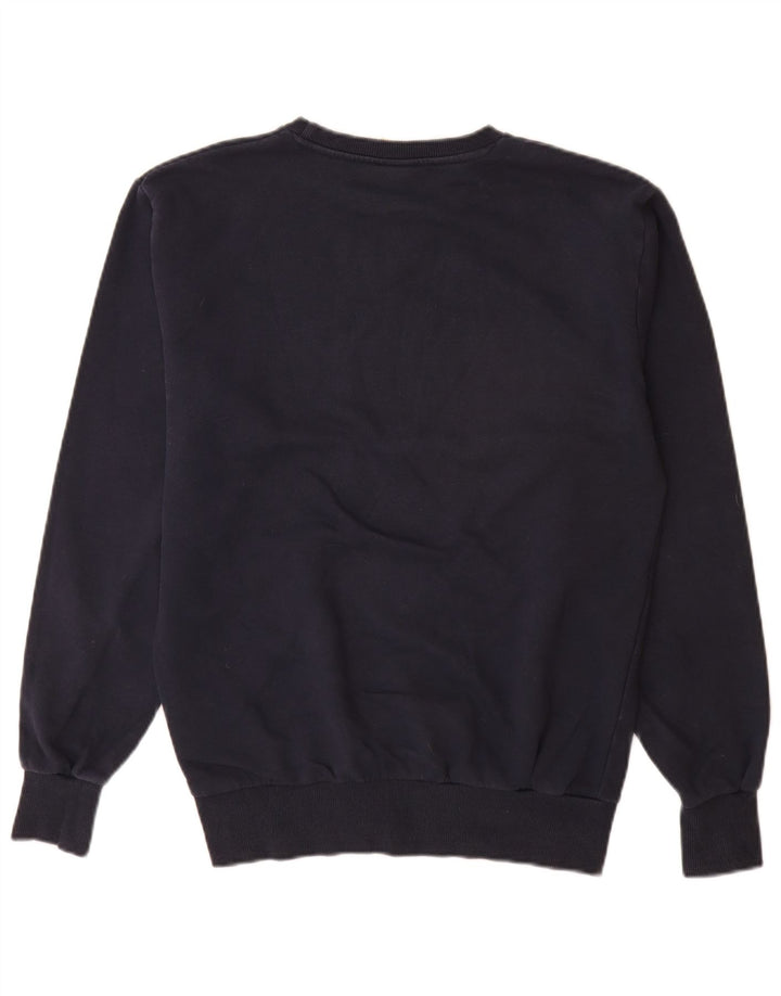 Ellesse Mens Graphic Sweatshirt Jumper Medium Navy Blue Cotton