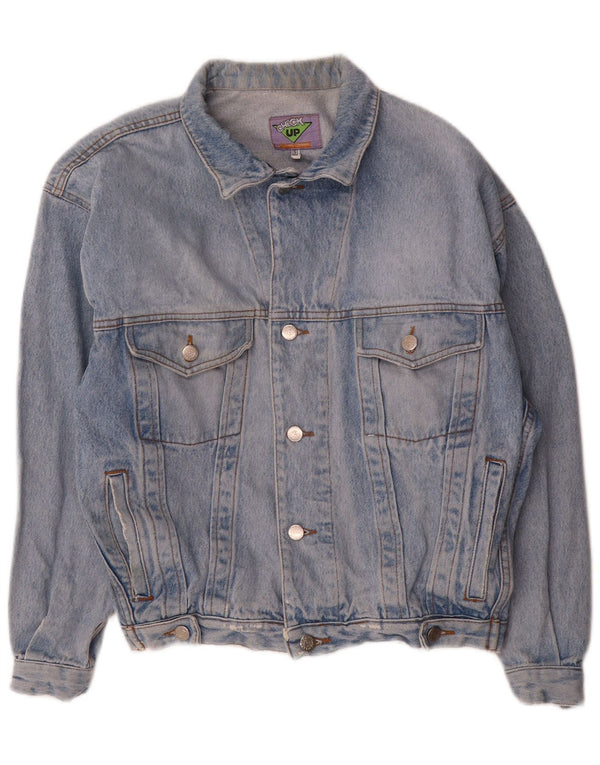 Vintage Mens Loose Fit Denim Jacket UK 36 Small Blue