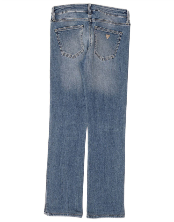 Guess Womens Straight Jeans W27 L28 Blue Cotton