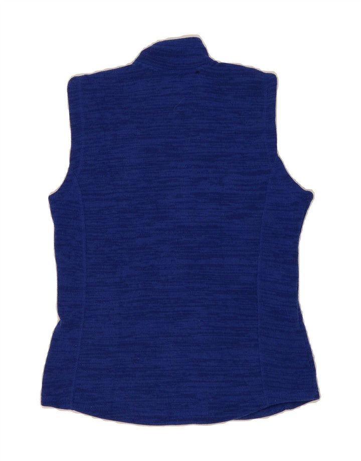 ORVIS Womens Fleece Gilet UK 10 Small Blue Flecked Polyester Vintage Orvis and Second-Hand Orvis from Messina Hembry 