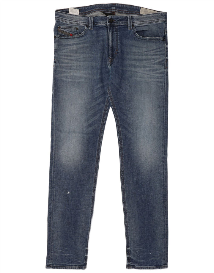 Diesel Mens Thavar Slim Jeans W38 L34 Blue Cotton