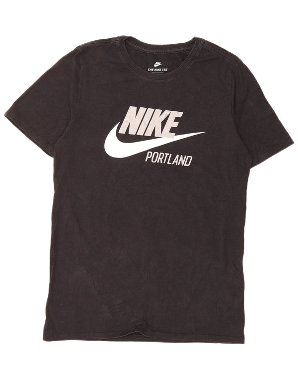 Nike Mens Graphic T-Shirt Top Small Black Cotton