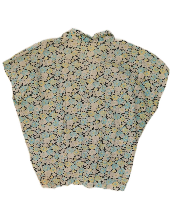 Vintage Womens Loose Fit Shirt Blouse IT 44 Medium Multicoloured Floral