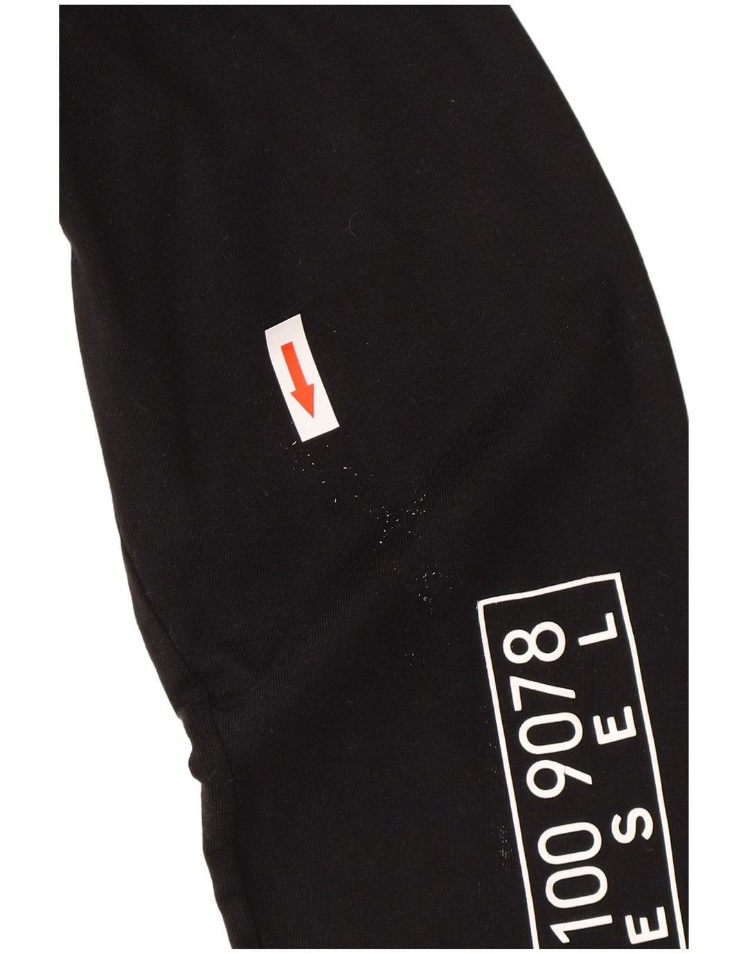 Diesel Mens Graphic Zip Neck Jumper Sweater Small Black Cotton