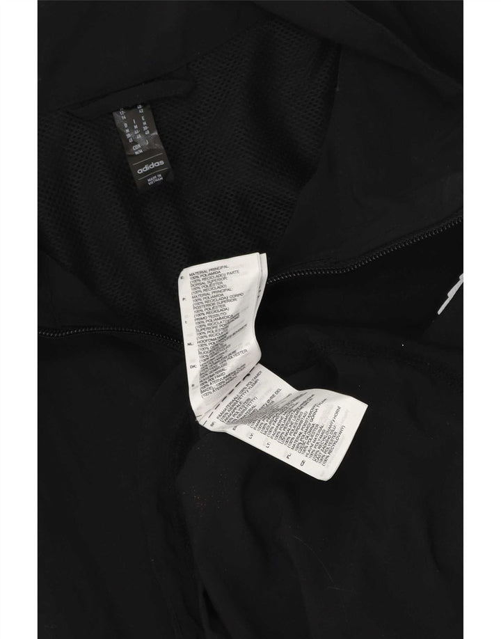 Adidas Womens Oversized Tracksuit Top Jacket UK 12/14 Medium Black