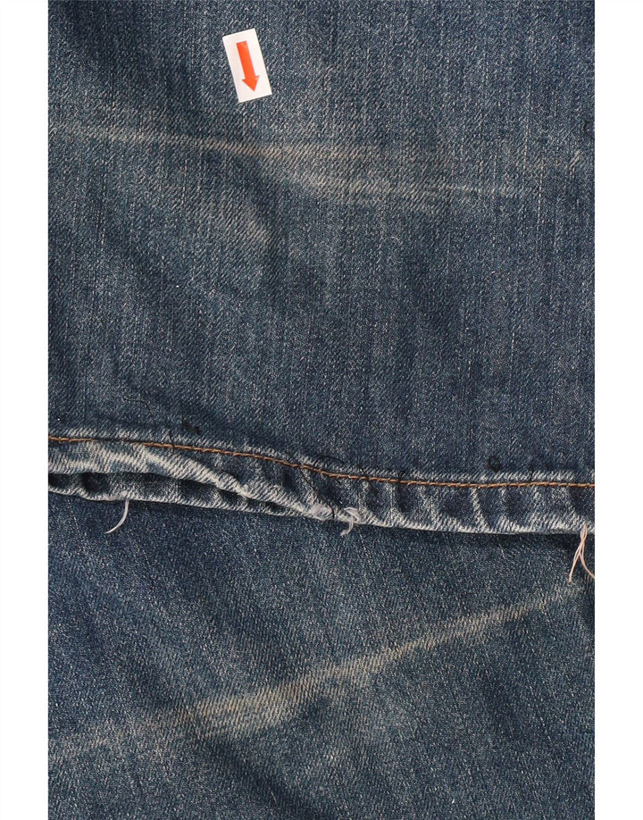 LEVI'S Mens 506 Straight Jeans W36 L34  Blue Cotton