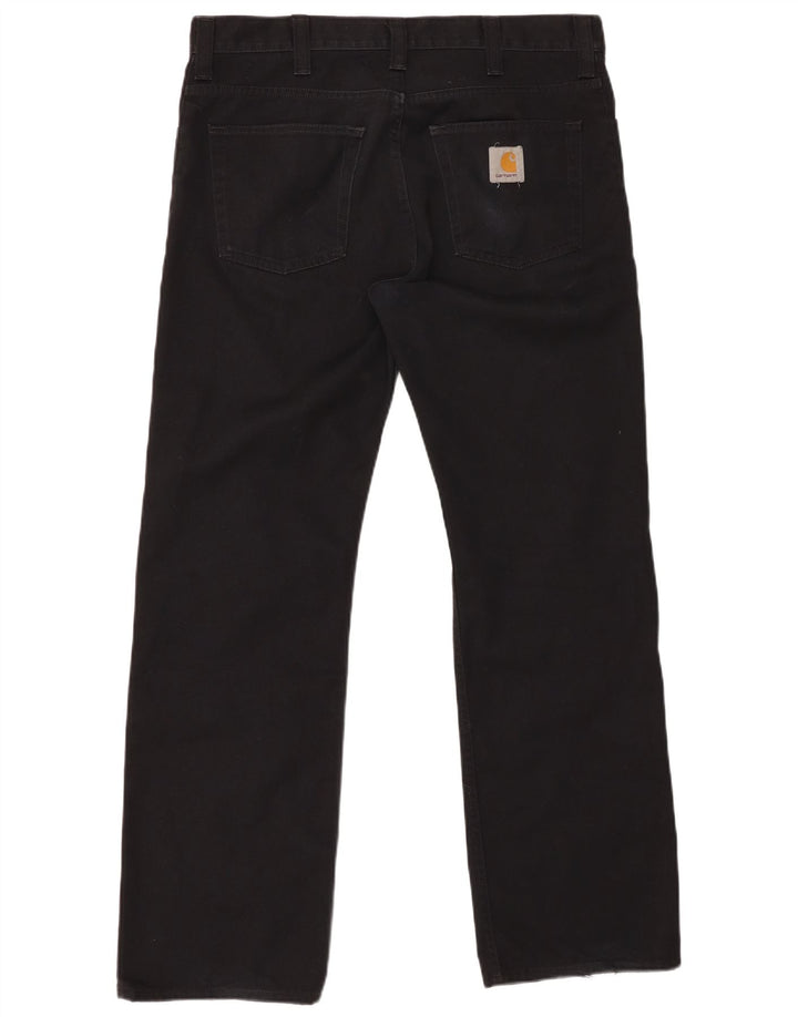 CARHARTT Mens Straight Jeans W34 L32 Black Polyester