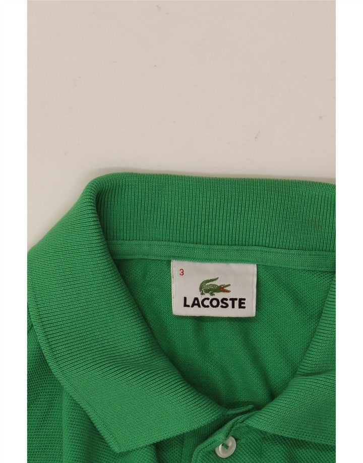 LACOSTE Mens Polo Shirt Size 3 Small Green