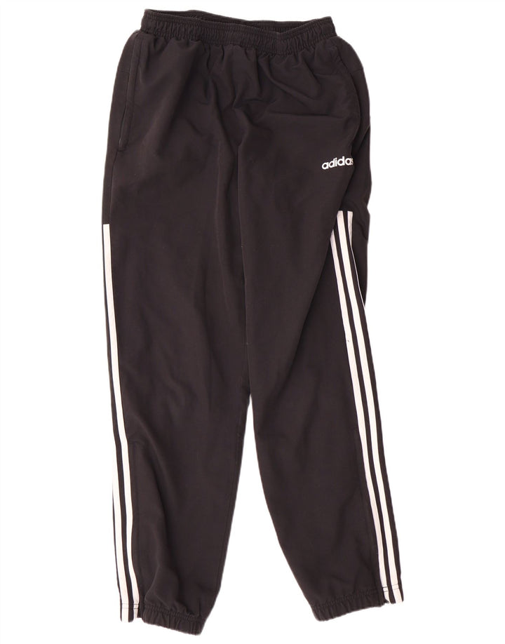 Adidas Mens Tracksuit Trousers Medium Black Striped Polyester