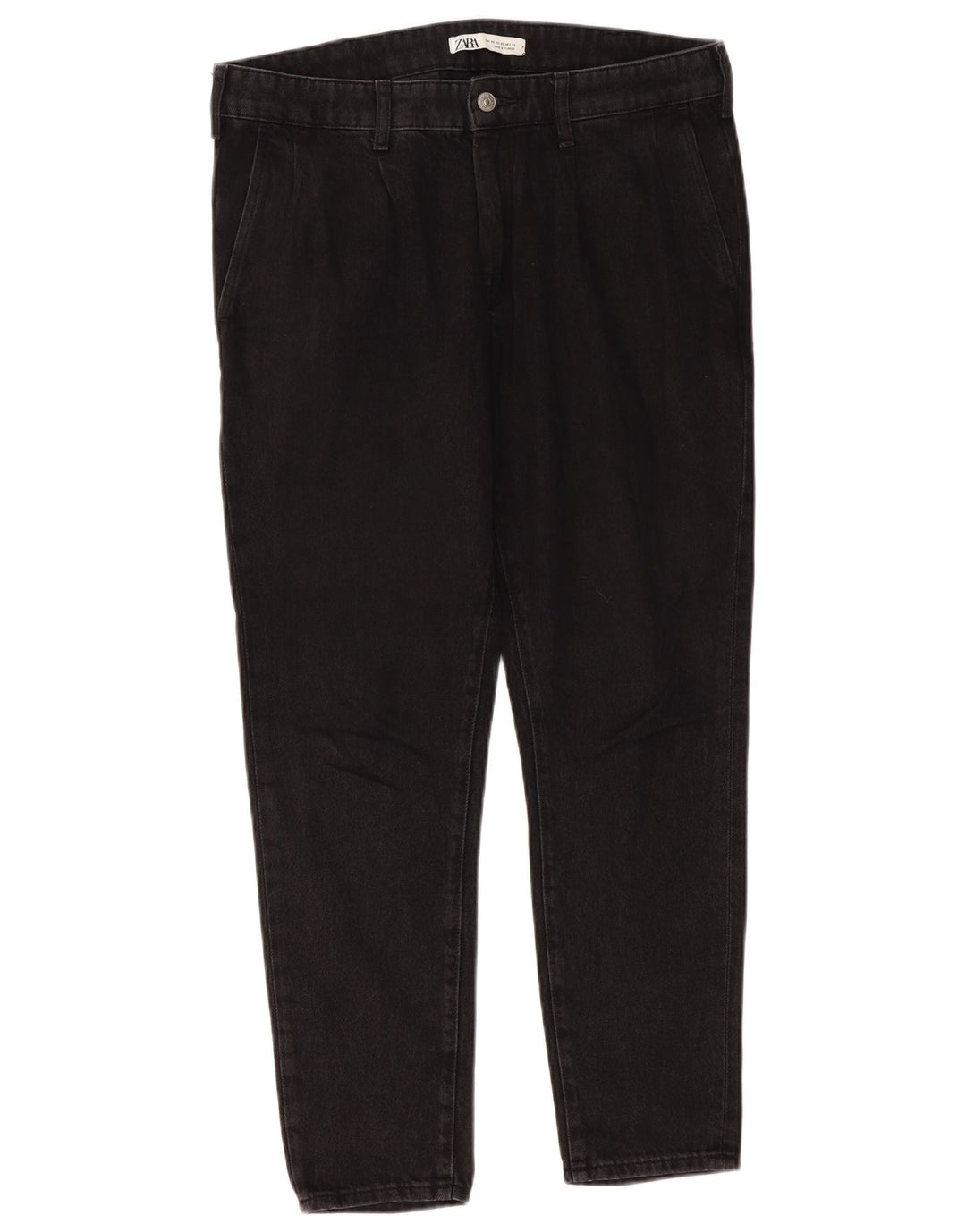 ZARA Mens Slim Jeans EU 42 Large W32 L27 Black Cotton