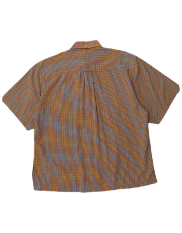 BEN SHERMAN Mens Short Sleeve Shirt Large Multicoloured Check