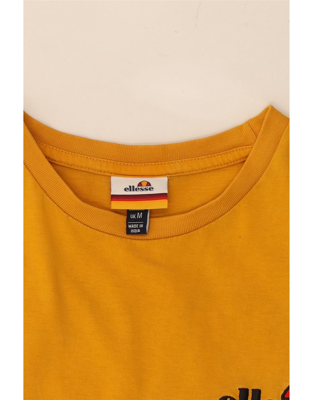 ELLESSE Mens Graphic T-Shirt Top Medium Yellow Cotton Vintage Ellesse and Second-Hand Ellesse from Messina Hembry 