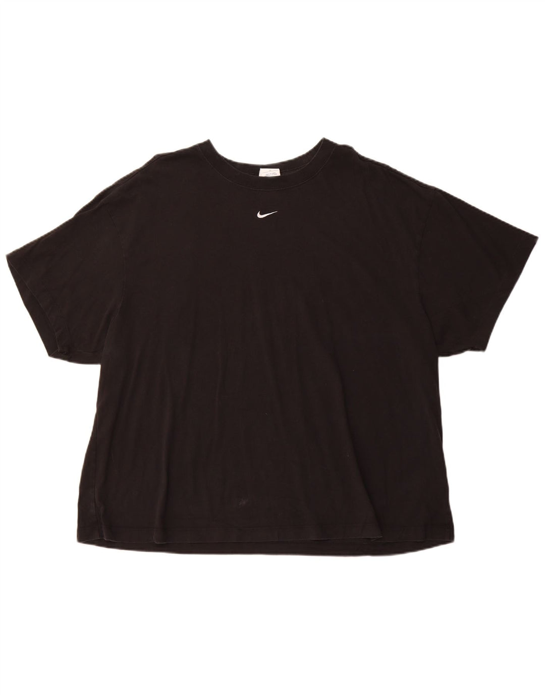 NIKE Womens T-Shirt Top UK 20 2XL Black Cotton