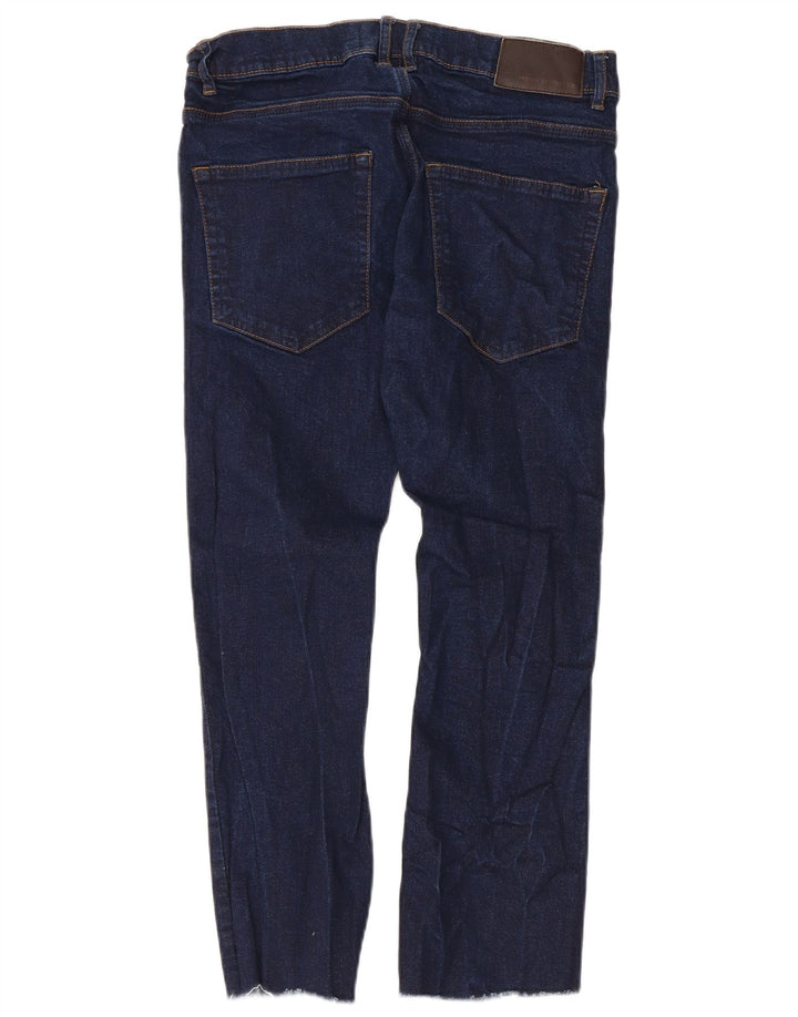 French Connection Mens Slim Jeans W32 L24 Navy Blue Cotton
