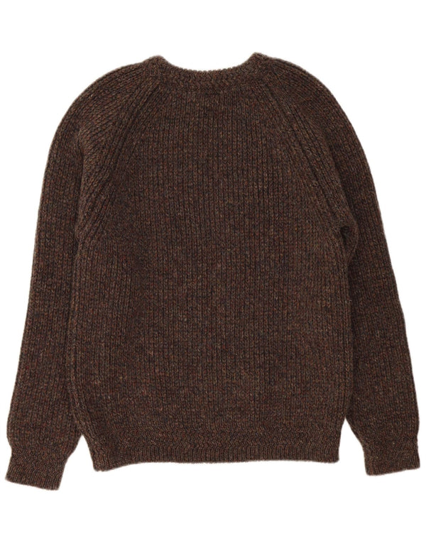 Magee Mens Crew Neck Jumper Sweater Large Brown Flecked New Wool