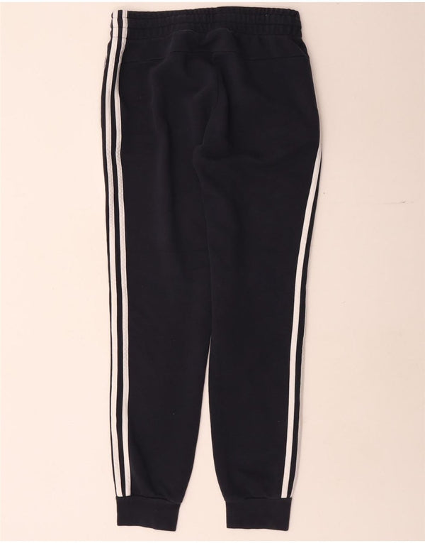 Adidas Womens Tracksuit Trousers Joggers UK 8/10 Small Navy Blue Cotton