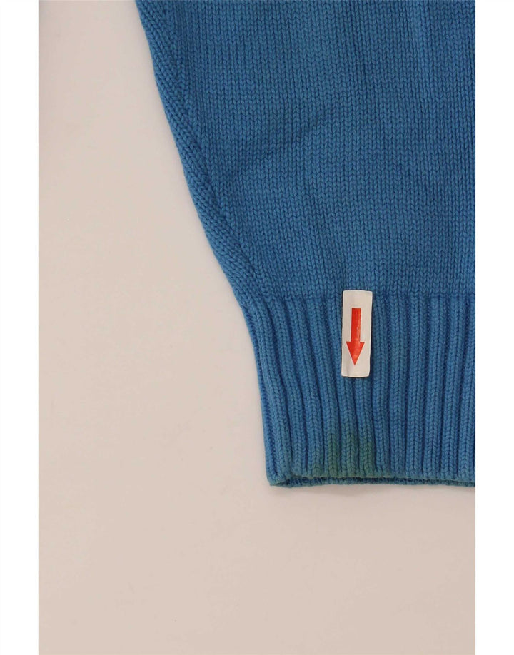Tommy Hilfiger Mens Crew Neck Jumper Sweater Medium Blue Cotton