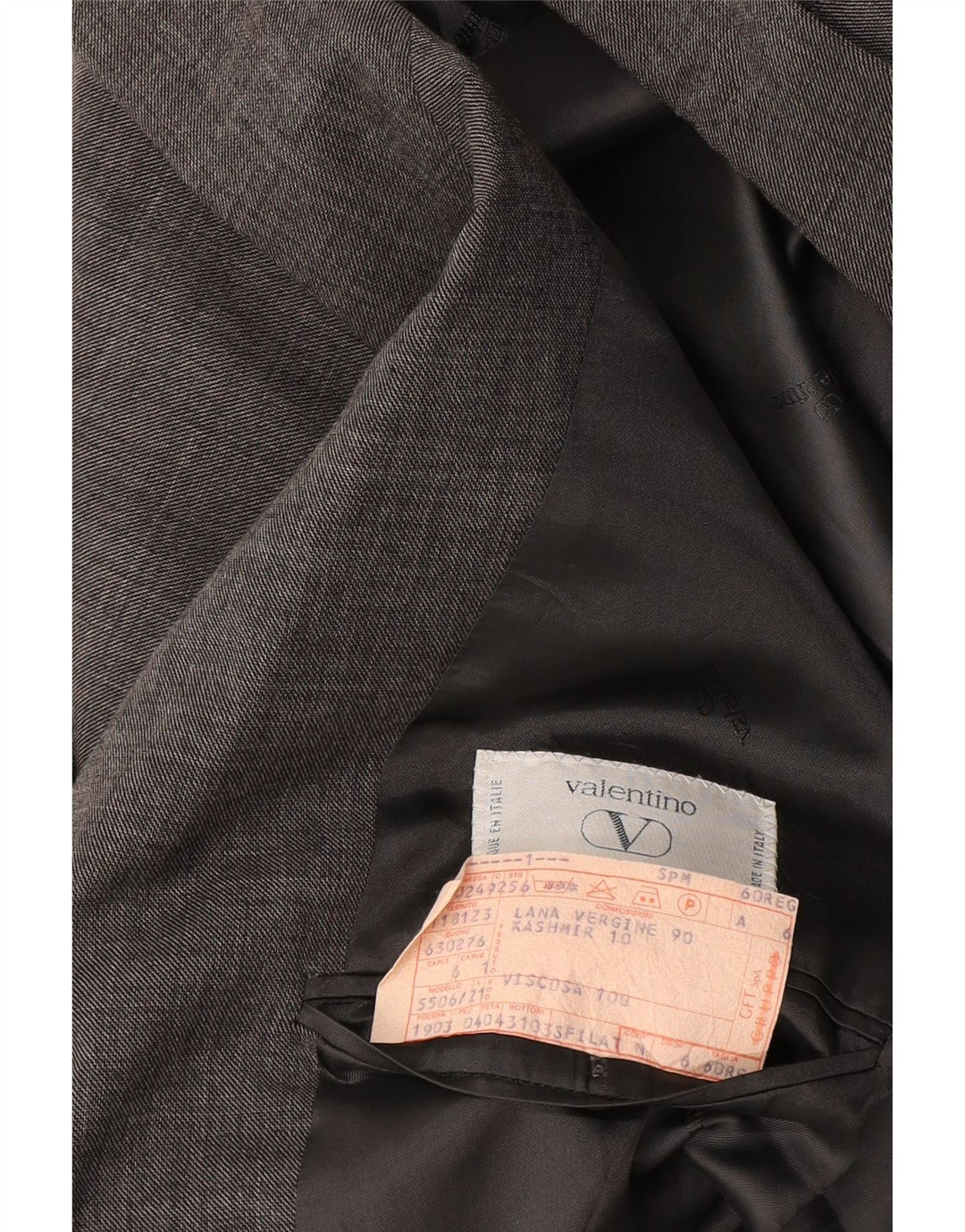 Valentino Mens 2 Button Blazer Jacket UK 42 XL Grey Virgin Wool