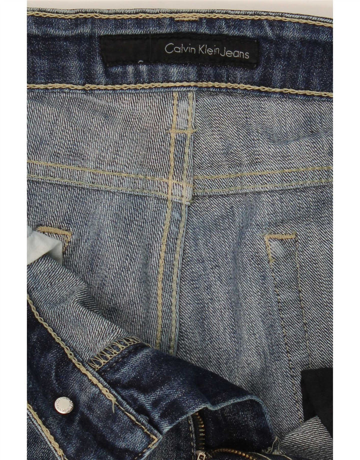 Calvin Klein Mens Straight Jeans W34 L31 Navy Blue
