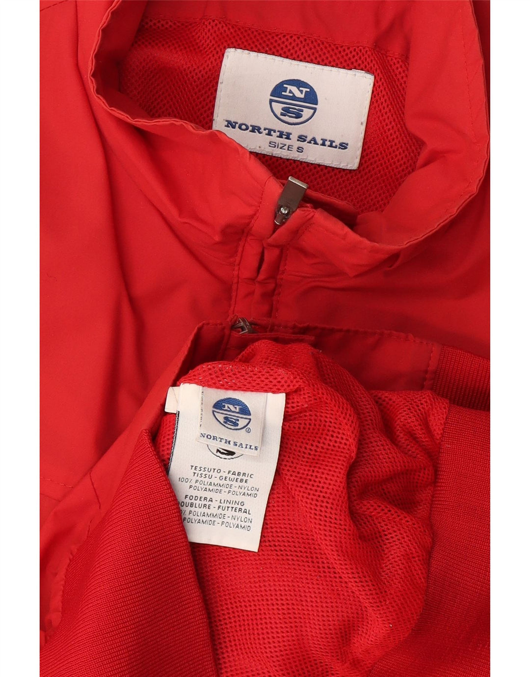 North Sails Mens Bomber Jacket UK 36 Small Red Polyamide