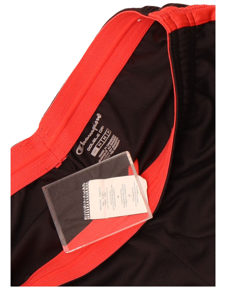 Champion Mens Double Dry Sport Shorts Medium Black Colourblock Polyester