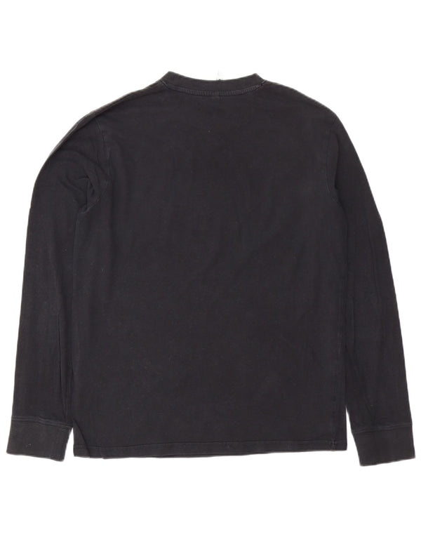 Carrera Mens Graphic Top Long Sleeve Medium Black Cotton