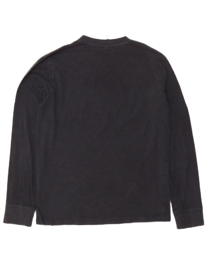 Carrera Mens Graphic Top Long Sleeve Medium Black Cotton