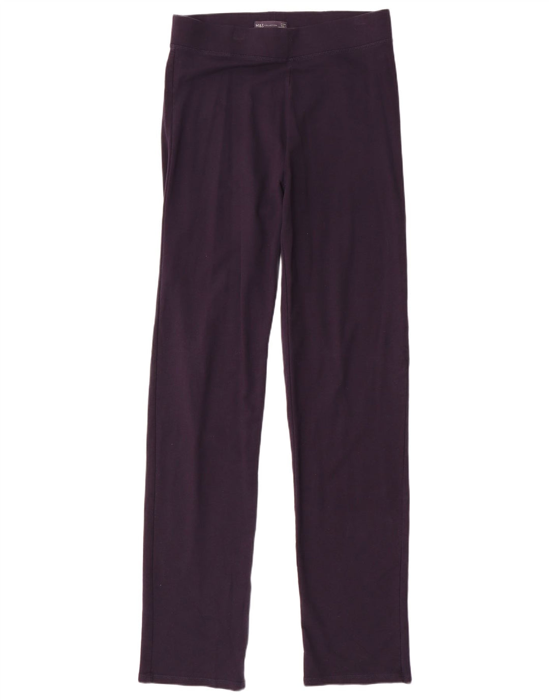 MARKS & SPENCER Womens Leggings UK 12 Medium Navy Blue Cotton