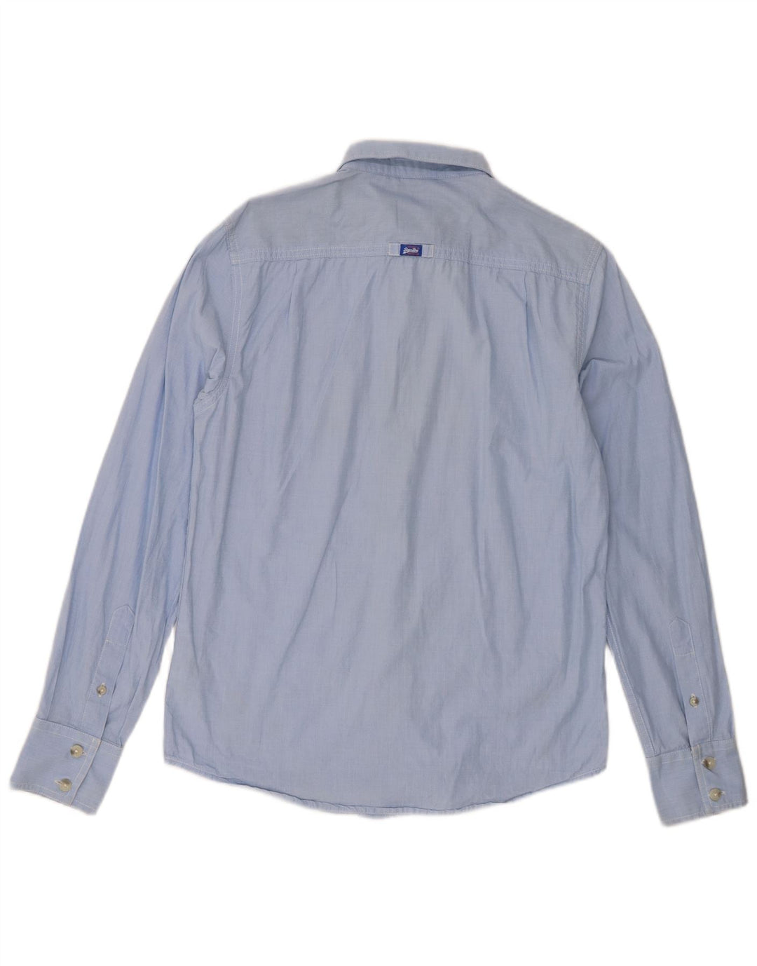 Superdry Mens Shirt Medium Blue Cotton