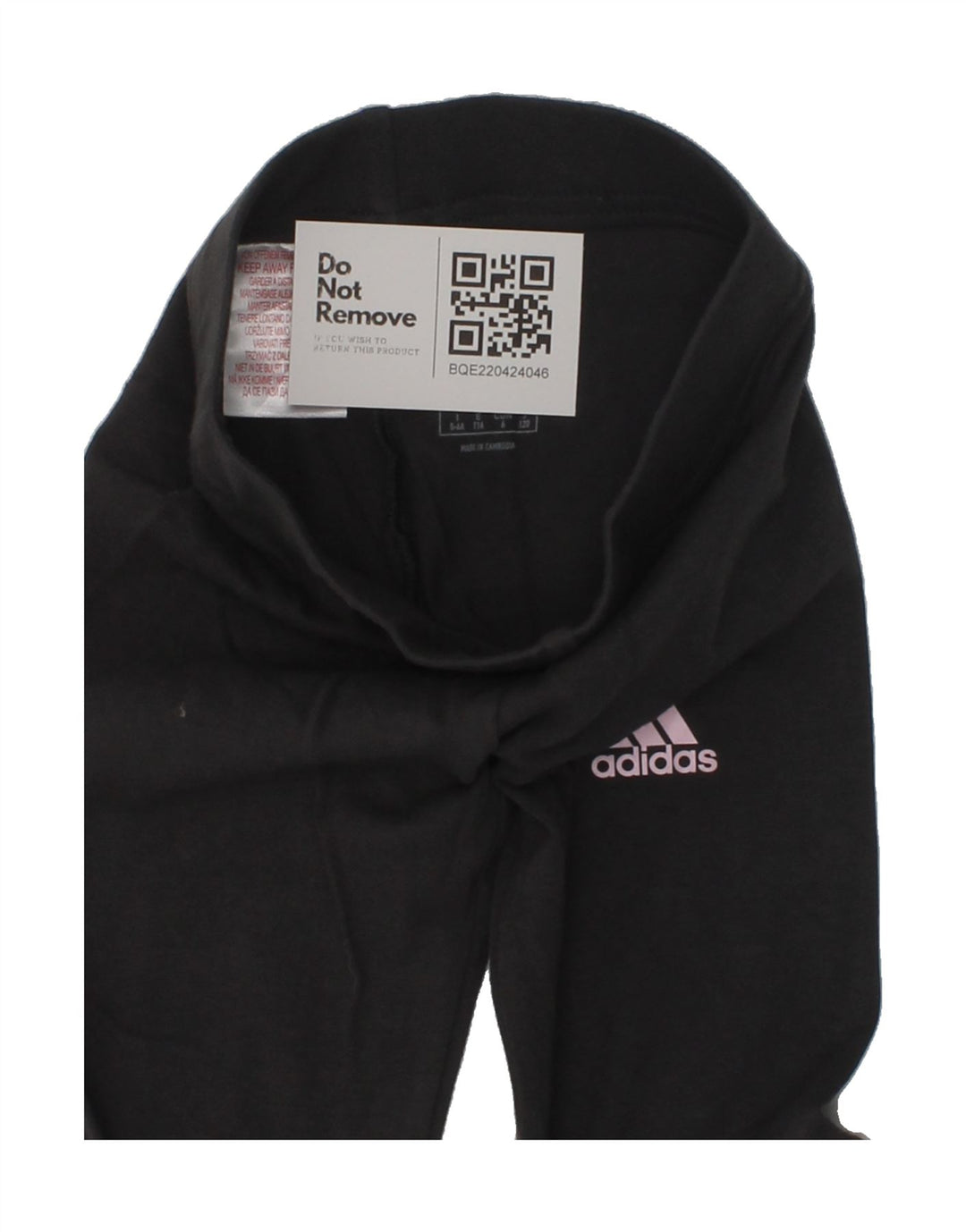 ADIDAS Girls Graphic Leggings 5-6 Years Grey Cotton Vintage Adidas and Second-Hand Adidas from Messina Hembry 