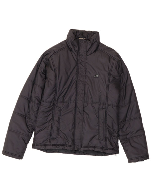 Adidas Womens Padded Jacket UK 14 Large  Navy Blue Polyamide