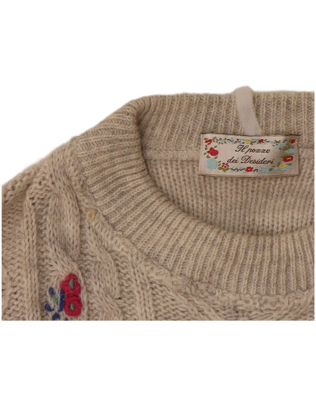 Vintage Womens Crew Neck Jumper Sweater UK 16 Large Grey