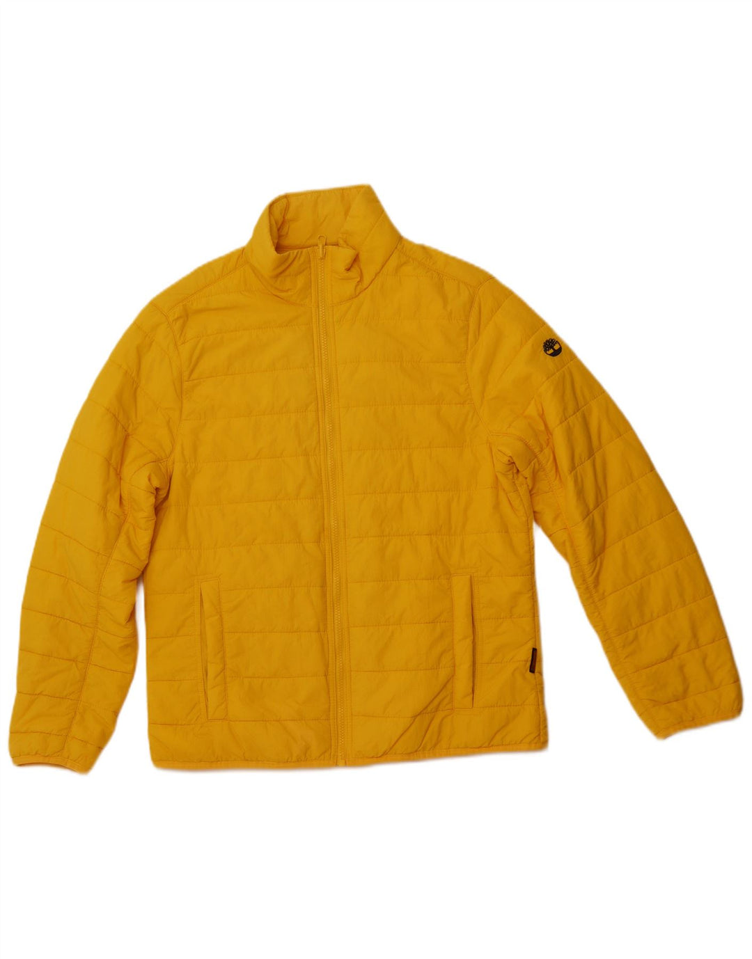 TIMBERLAND Mens Padded Jacket UK 38 Medium Yellow Nylon