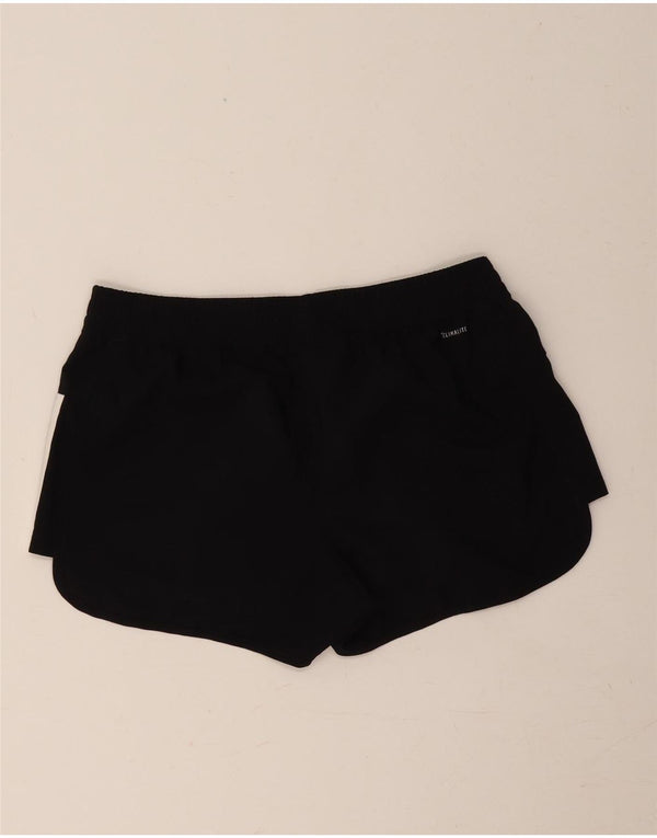 Adidas Womens Climalite Sport Shorts UK 12/14 Medium Black Polyester