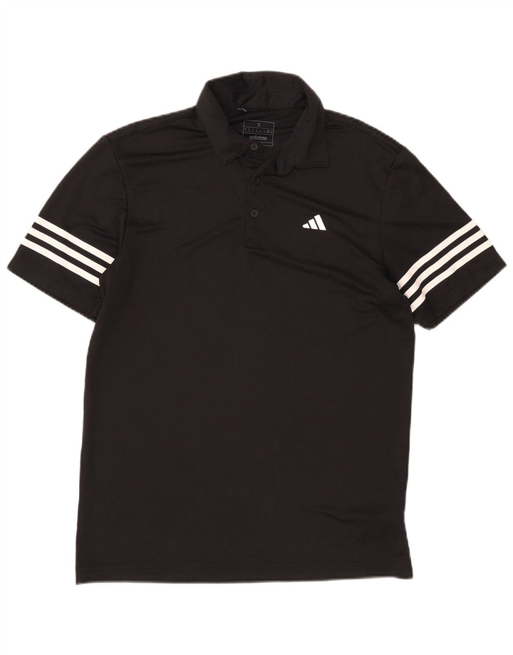 Adidas Mens Polo Shirt Small Black Polyester
