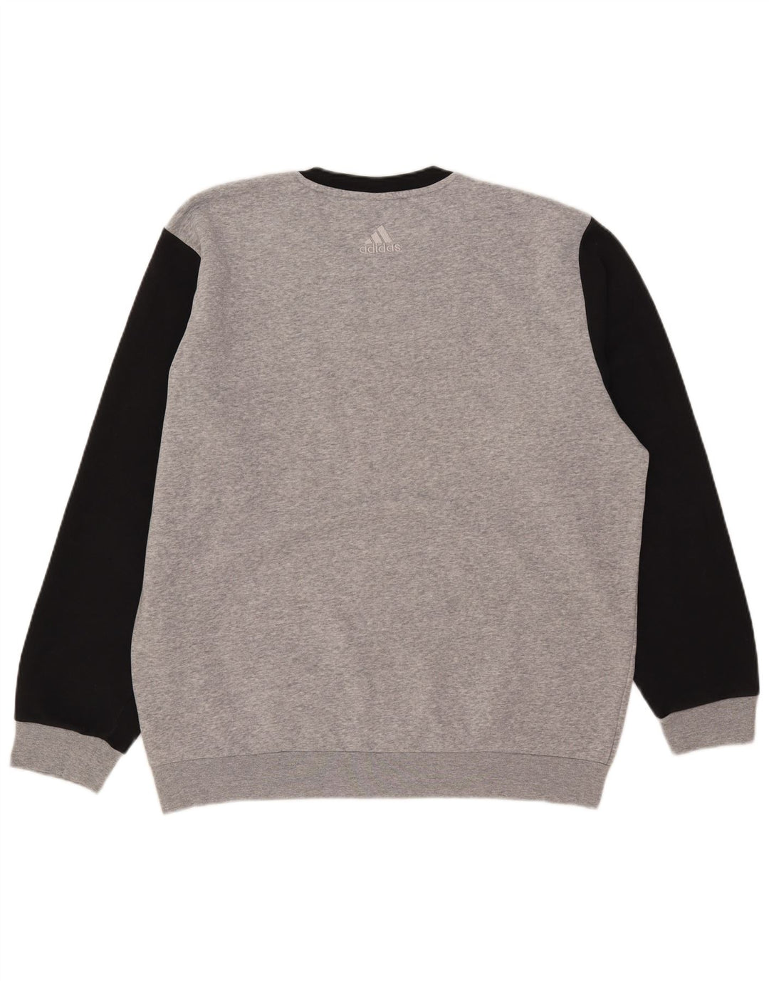 Adidas Mens Graphic Sweatshirt Jumper Large Grey Colourblock