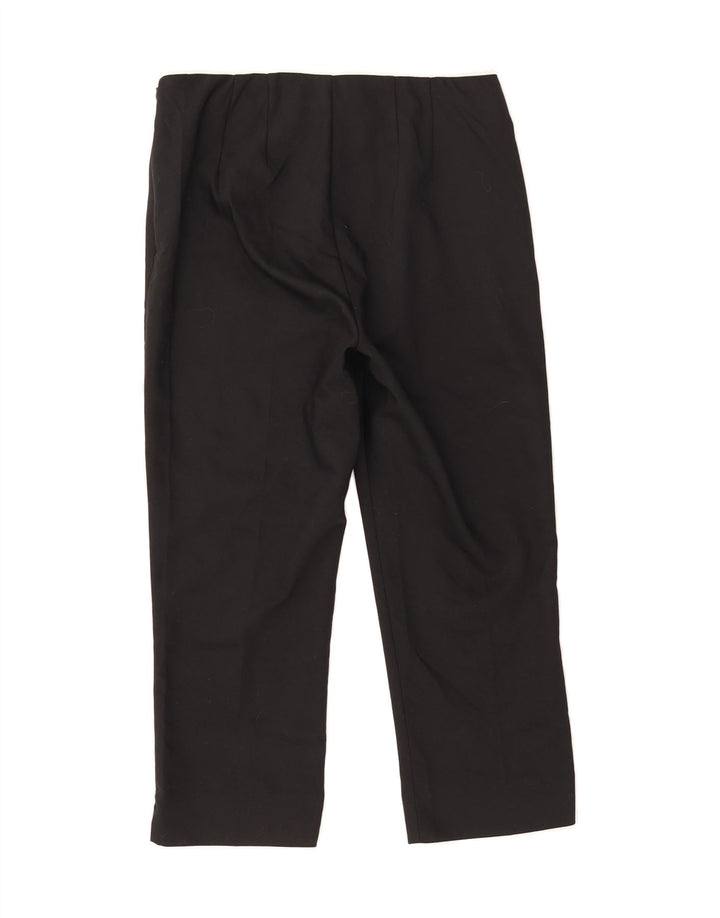 CHAPS Womens Straight Capri Trousers US 4 Small W28 L21 Black Vintage Chaps and Second-Hand Chaps from Messina Hembry 