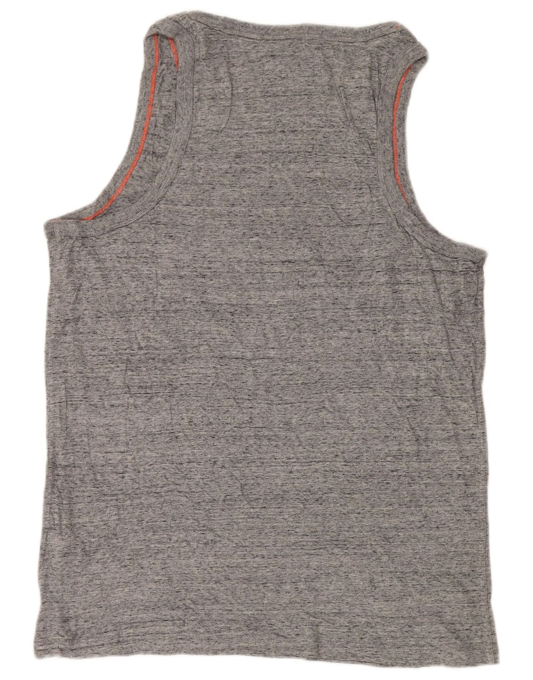 SUPERDRY Mens Vest Top XL Grey Flecked Cotton
