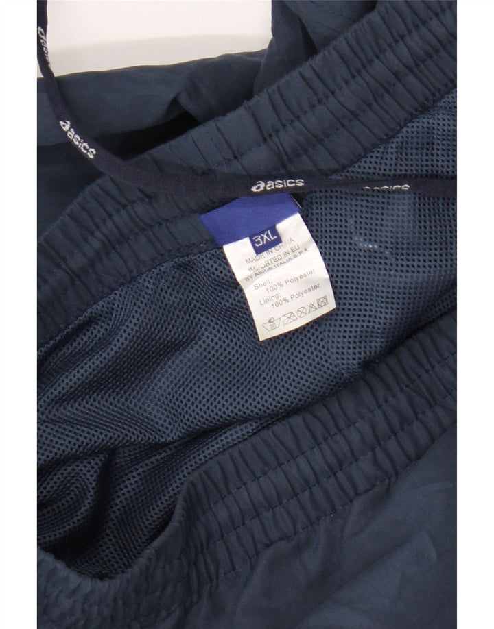 Asics Boys Tracksuit Trousers 15-16 Years 3XL Navy Blue Polyester