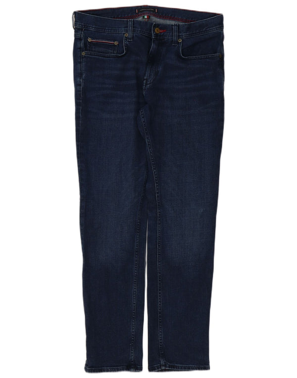 Tommy Hilfiger Mens Denton Straight Jeans W32 L30 Navy Blue Cotton