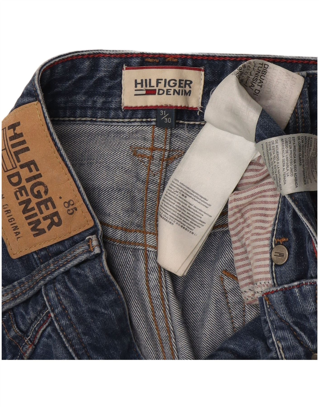 Tommy Hilfiger Mens Straight Jeans  W31 L30 Blue Cotton