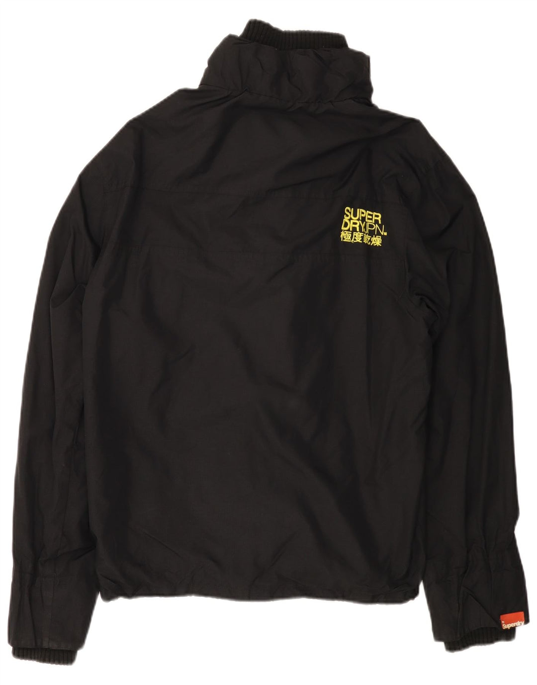 SUPERDRY Womens The Windcheater Windbreaker Jacket UK 18 XL Black Nylon