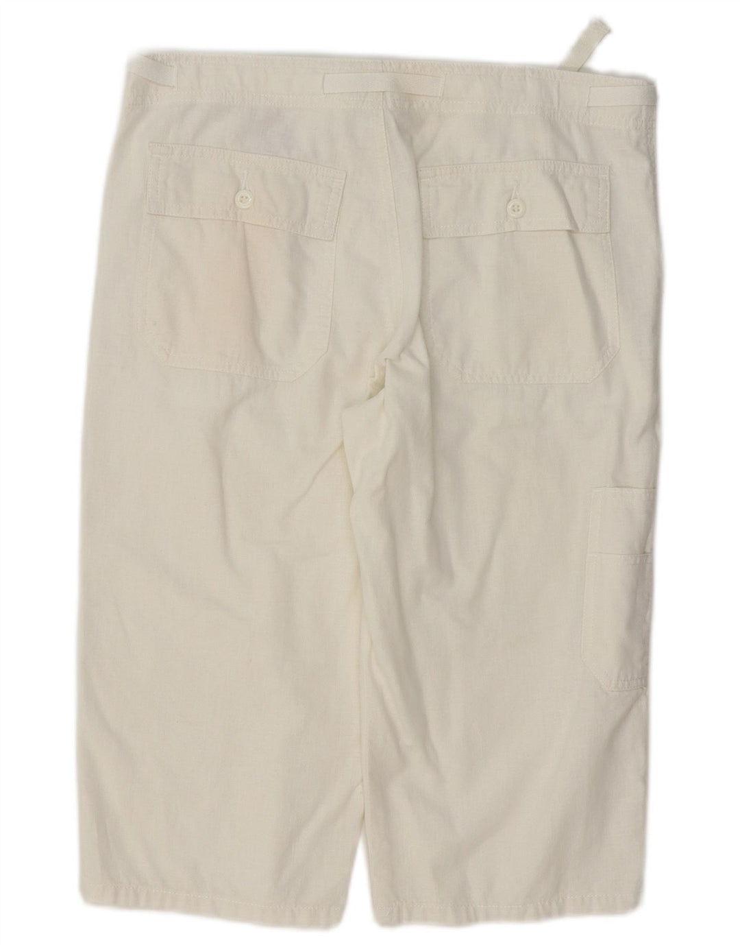 STS Womens Bermuda Shorts IT 46 Large W32  White Linen